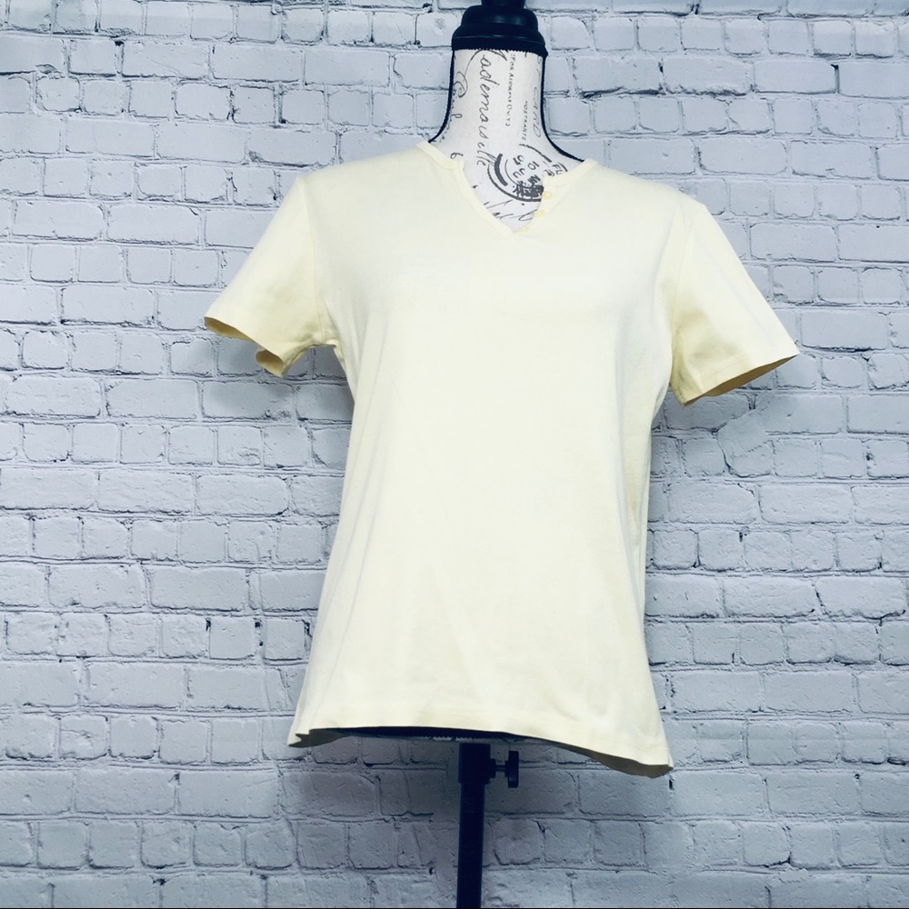 Cherokee brand t shirt tee yellow size small S